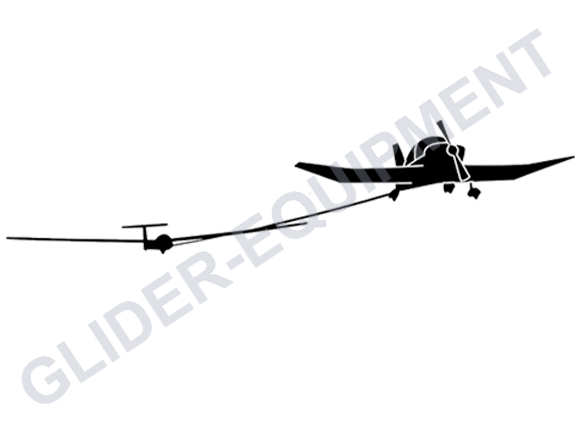 Glider sticker - glider aerotow 17.5cm [SZ0069]